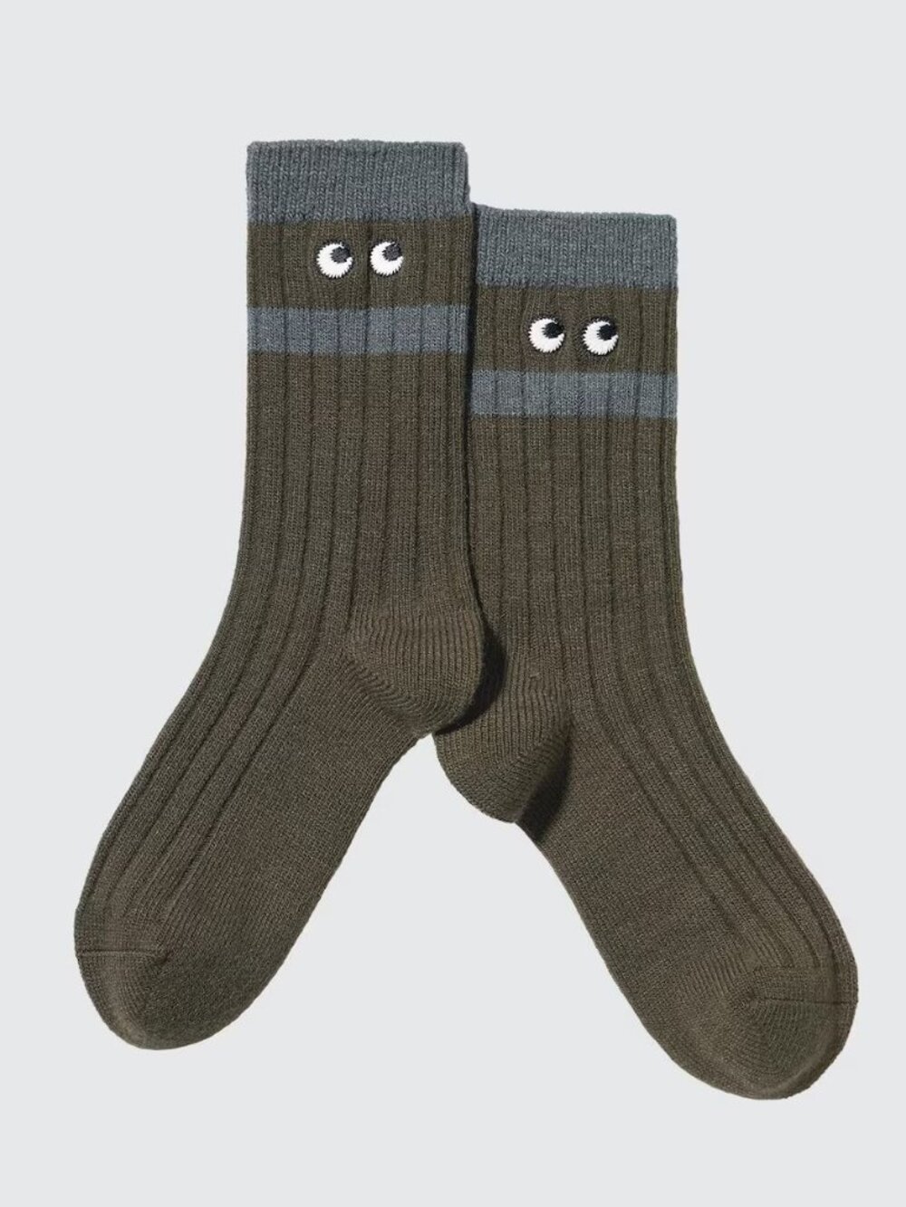 Uniqlo x Anya Hindmarch Heattech Socks - Olive